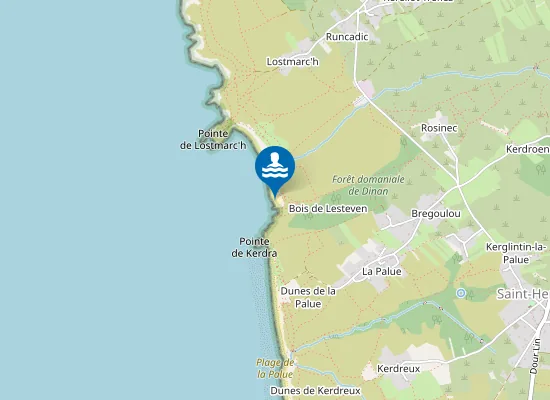 Map of Plage naturiste