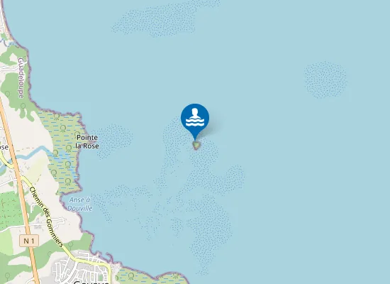 Map of Plage de  Îlet Fortune