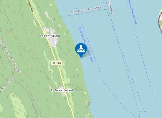 Map of plage des Meuniers