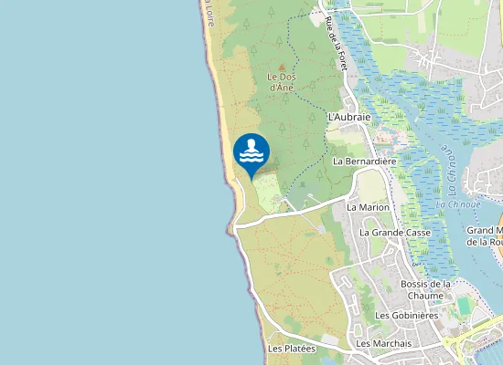 Map of Acces Plage