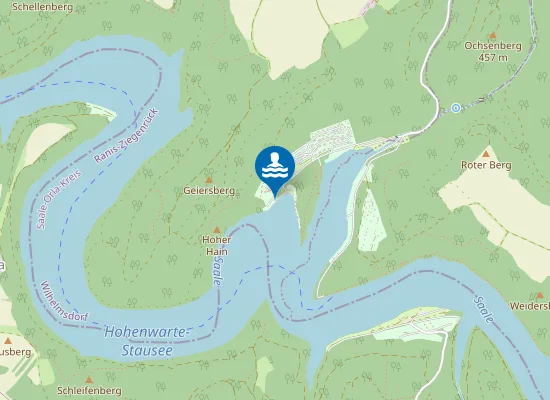 Map of HOHENWARTE TALSPERRE PORTENSCHMIEDE