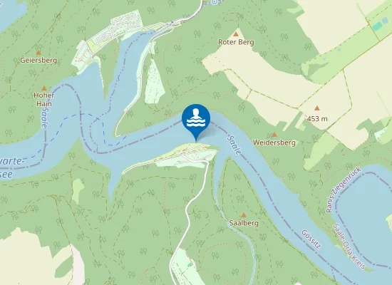 Map of HOHENWARTE TALSPERRE HOPFENMUEHLE
