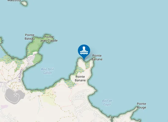 Map of Plage pointe Banane