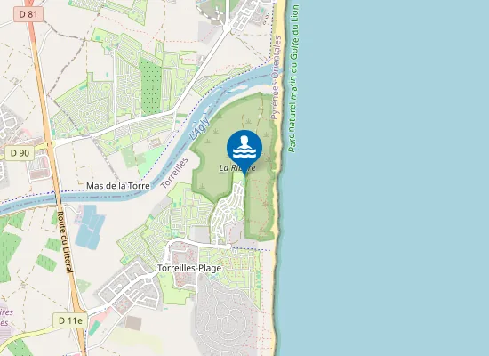 Map of Accès plage
