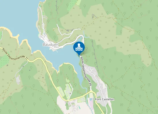 Map of Plage de la petite ruine