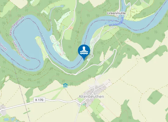 Map of HOHENWARTE TALSPERRE DROSCHKAU