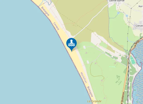 Map of plage de Ty Hoche