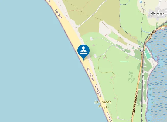 Map of plage de La Guérite