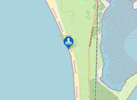 Map of plage Le Mentor