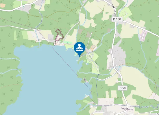 Map of Plage municipale d'Azur