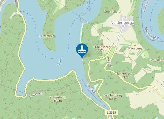 Map of HOHENWARTE TALSPERRE GREEZ