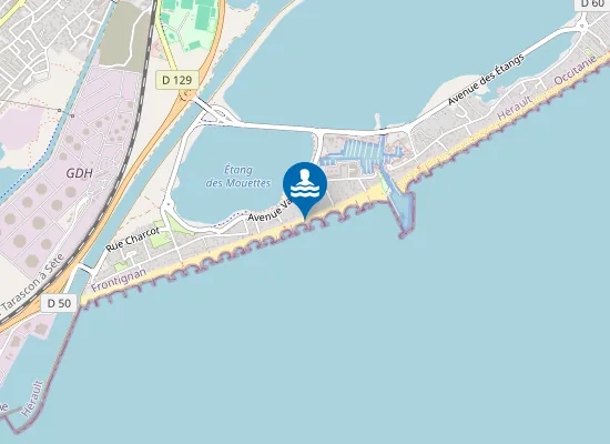 Map of Plage du port de plaisance ouest