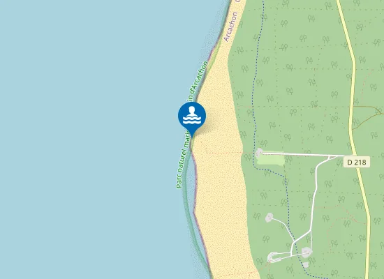 Map of Plage de la Salie