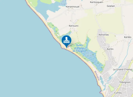 Map of Plage de Pen Loc'h
