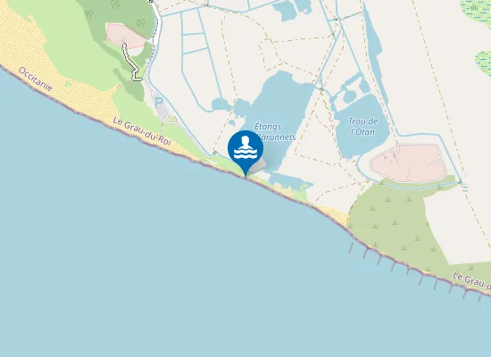 Map of Helio club de l'Espiguette