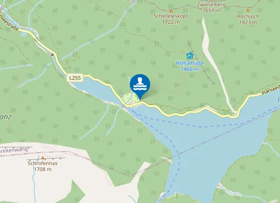 Map of PLANSEE, HOTEL SEESPITZ