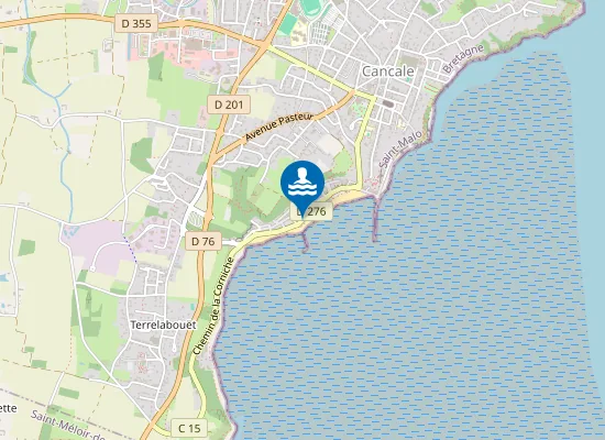 Map of Plage de Cancale