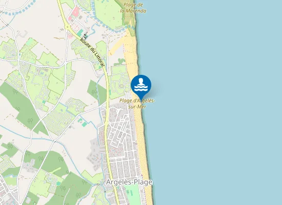 Map of Plage d'Argelès-sur-Mer