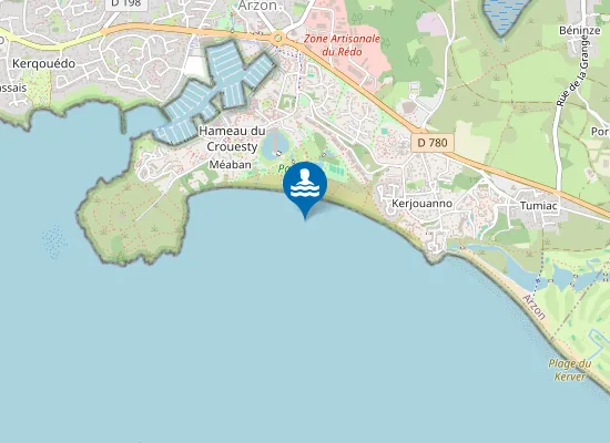 Map of Plage du Fogeo-Kerjouanno