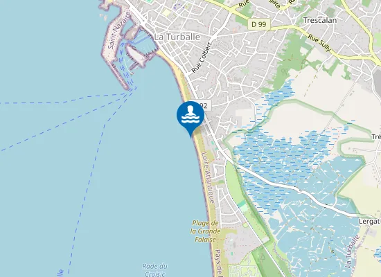 Map of plage de la Croix de l'Anse