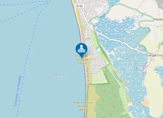 Map of Plage de la Grande Falaise