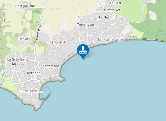 Map of Plage de Kerfontaine