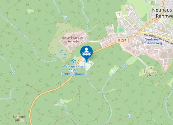 Map of WALDBAD BERNHARDSTHAL