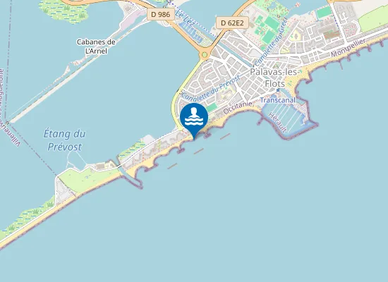 Map of Palavas Ouest