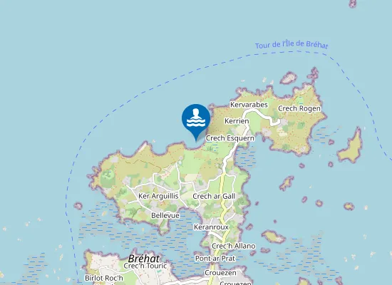 Map of Plage du Groa