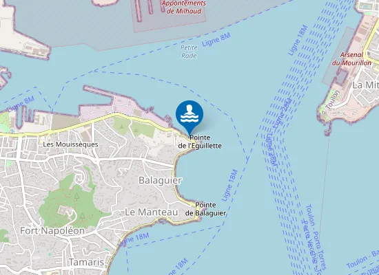 Map of Plage de l'Eguillette