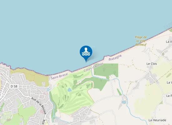 Map of Plage de Nantois
