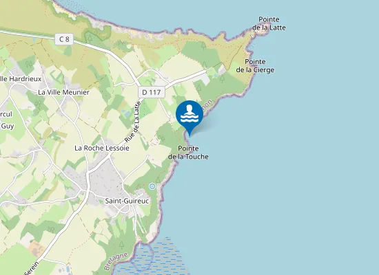 Map of Plage du Vaugamont