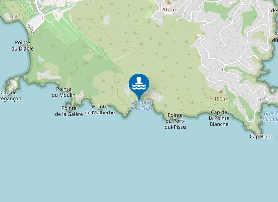 Map of Calanque De La Tripe