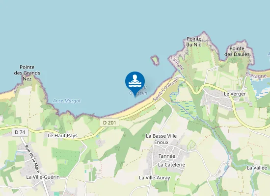 Map of Plage du Guesclin