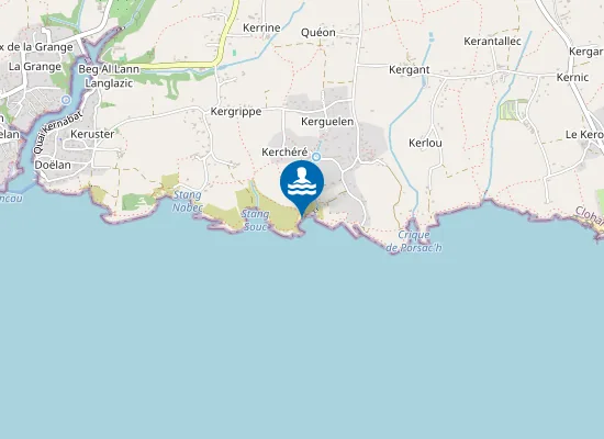 Map of Plage de la Roche Percée