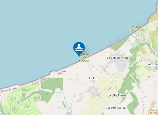 Map of Plage de la Ville Berneuf