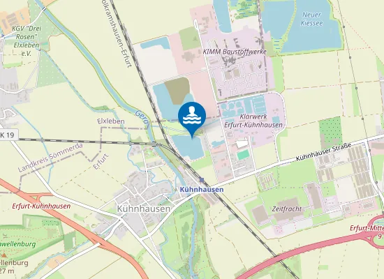 Map of CAMPINGOASE KUEHNHAUSEN KLEINER BAGGERSEE