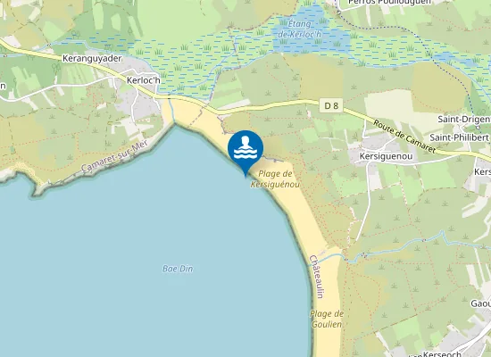 Map of Plage de Kersiguénou
