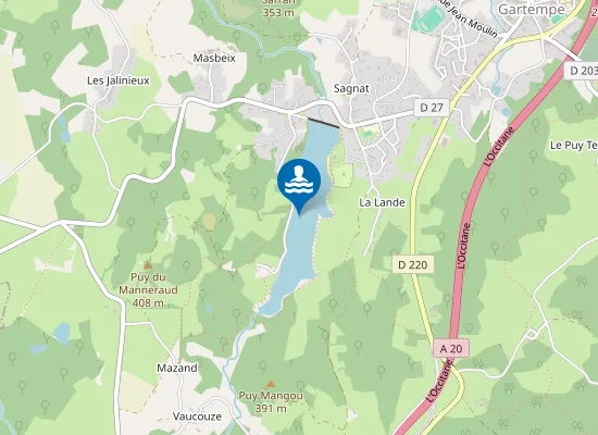 Map of Étang de Sagnat