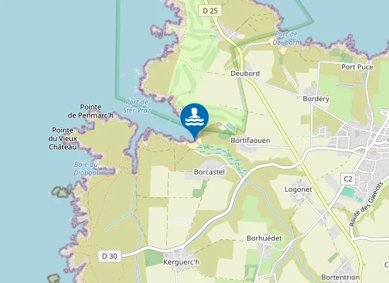 Map of Plage de Stêr-Vraz