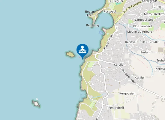 Map of Plage de l'Ile Segal