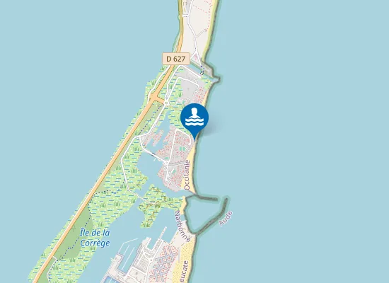 Map of Plage naturiste de Leucate