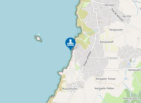 Map of Plage de Hidell