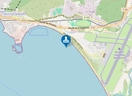 Map of Plage du Ricanto