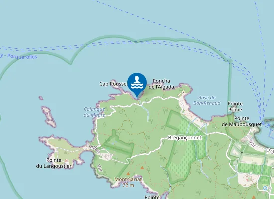 Map of Plage de l'Aigade