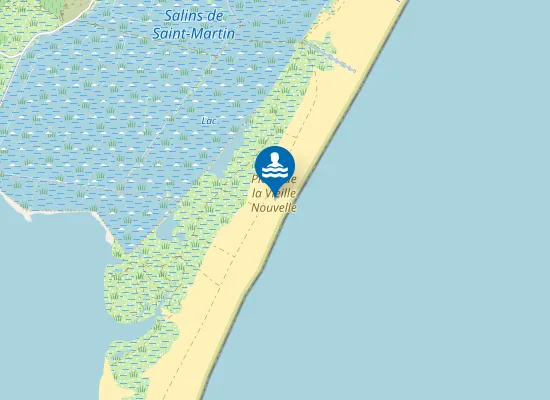 Map of Plage de la Vieille Nouvelle