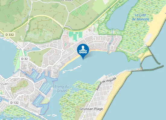 Map of Plage du Grazel