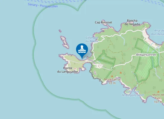 Map of Plage Du Grand Langoustier
