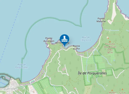 Map of Plage de l'Alycastre
