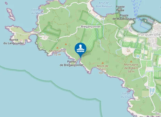 Map of Calanque du Brégançonnet